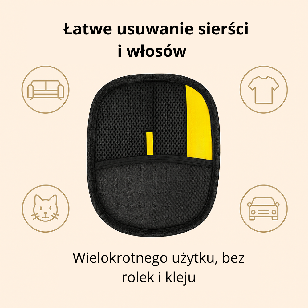 Sierściołapka – Rękawica do usuwania sierści